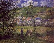 Camille Pissaro Landscape at Chaponval Germany oil painting artist